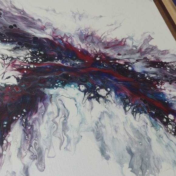 Abstract acrylic painting - Picture 4 of 5